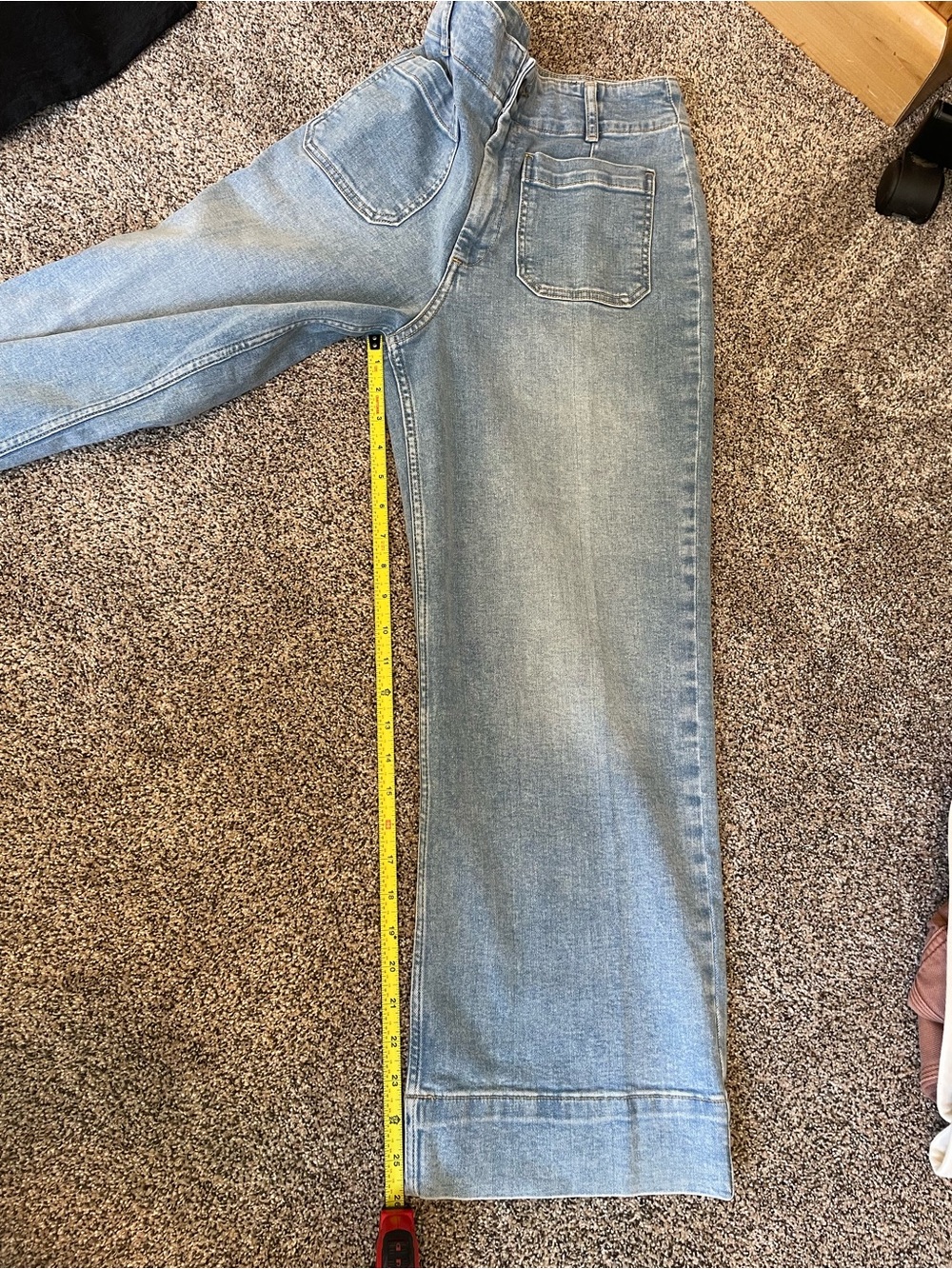 bagatelle Light Wash Wide-Leg Jeans - Picture 8 of 8
